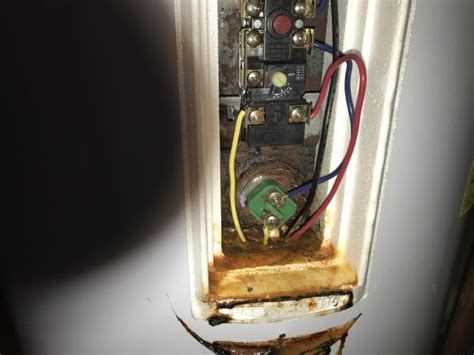 electric water heater leaking from thermostat box|water heater leaks from thermostat.